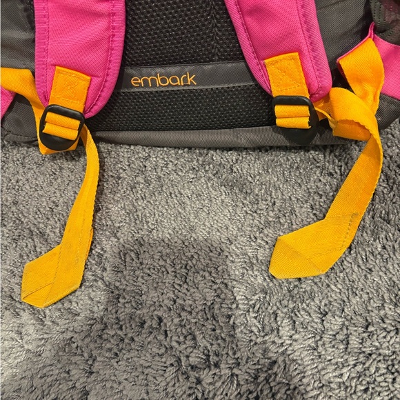 Vibrant Pink and Orange Embark Backpack - Picture 8 of 8